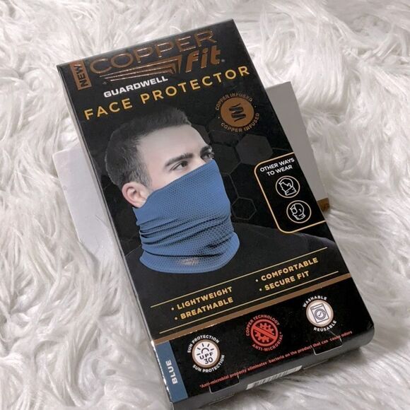 🟢3 items for $20——-COPPER Fit face protector blue NEW OSFM - Picture 1 of 7